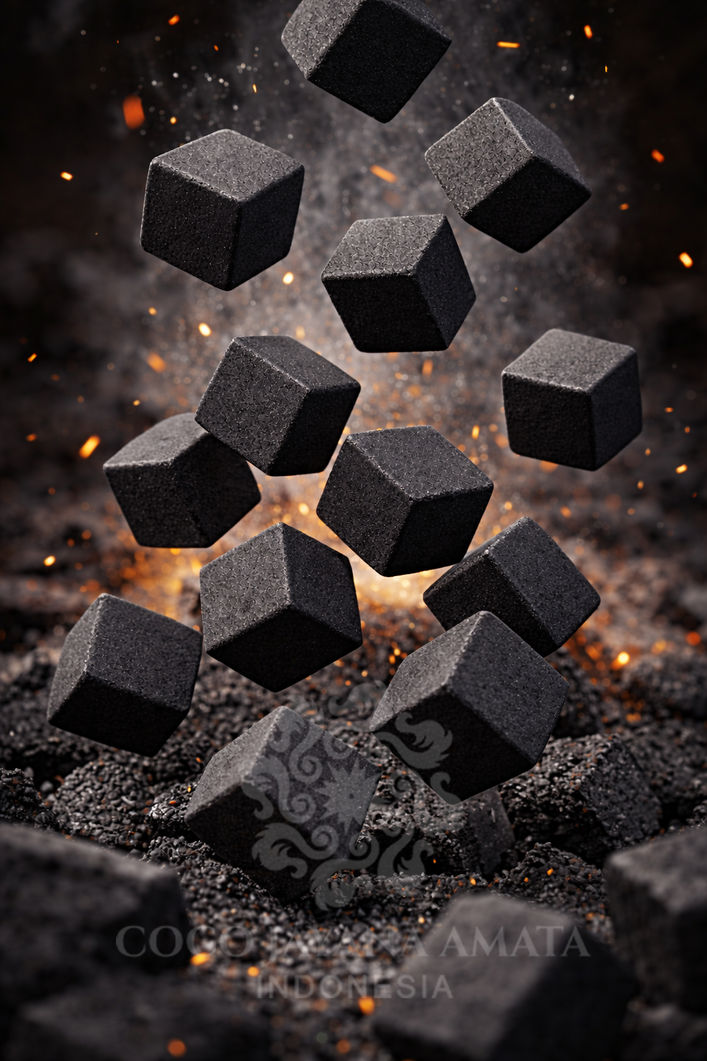 Coconut Shell Charcoal Shisha Briquette 1